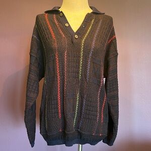 Multicolor V-Neck Sweater